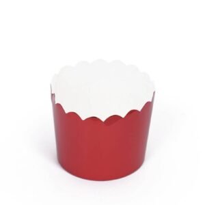 Muffin Liner Red Metallic