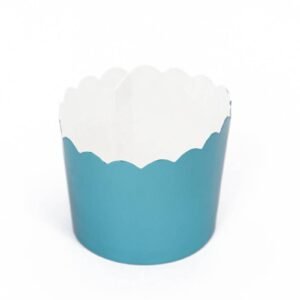 Muffin Liner Blue Metallic