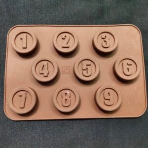 Number chocolate silicon mold